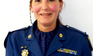 AO Sarena Hugo, Kommunikasie-offisier te Stanford SAPD, wat op 31 Julie na Cloetesville SAPD oorgeplaas is. 